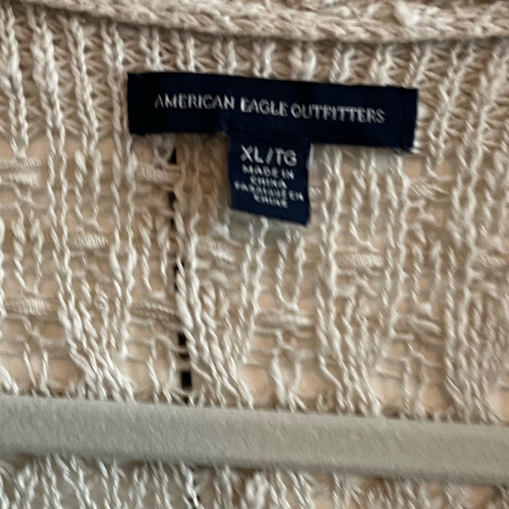 ✨SALE✨ American Eagle Cream Waterfall Sweater - Picture 2 of 4